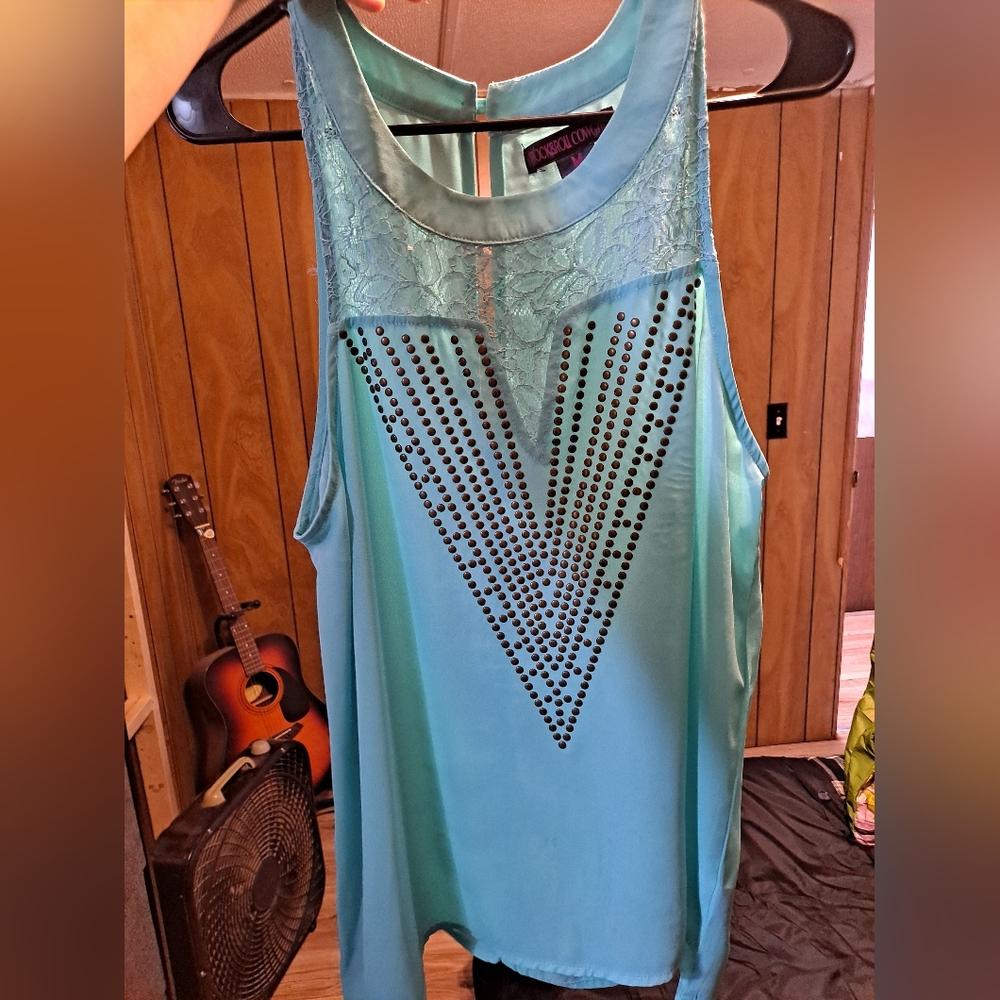 Rock and Roll cowgirl halter top sheer